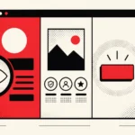 Una lupa revisa la estructura de una landing page.
